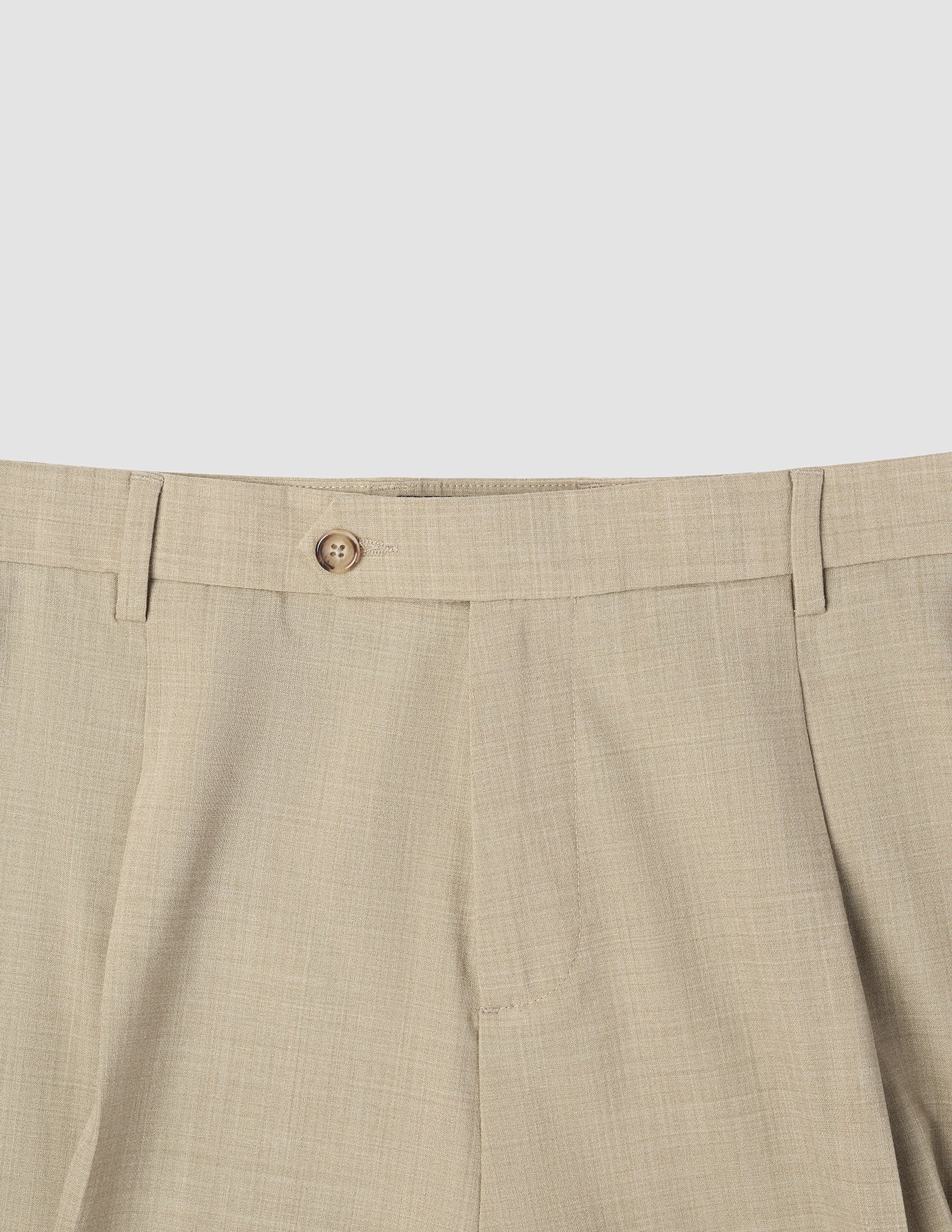 Tech Wool Suit Pants Relaxed Fit Sand